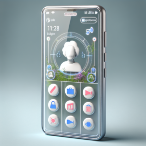 Smartfon dla seniorów z dużym, czytelnym ekranem i pod?wietlanymi klawiszami, u?atwiaj?cy komunikacj?.