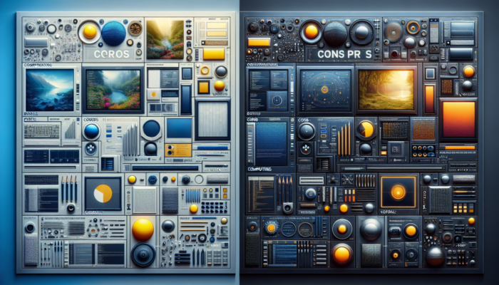 Porównanie zalet i wad Windows 11 oraz 10 na podzielonym ekranie.