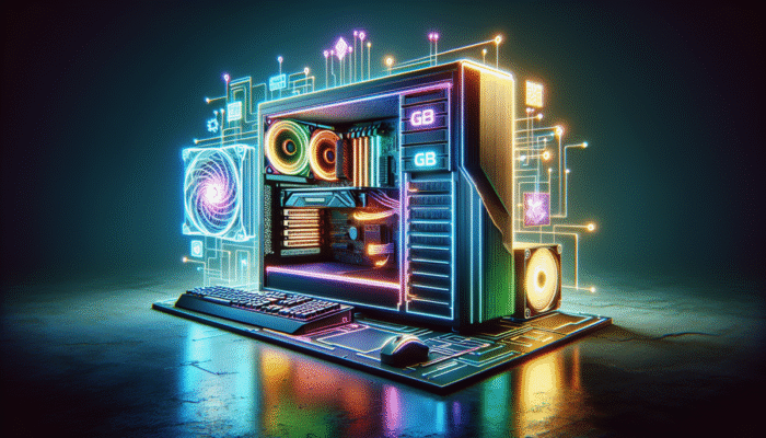 Wysokowydajny zestaw do gier z procesorem Intel Core i5 lub AMD Ryzen 5, 8 GB RAM i kart? graficzn? NVIDIA GeForce GTX 1060 lub AMD Radeon RX 580.