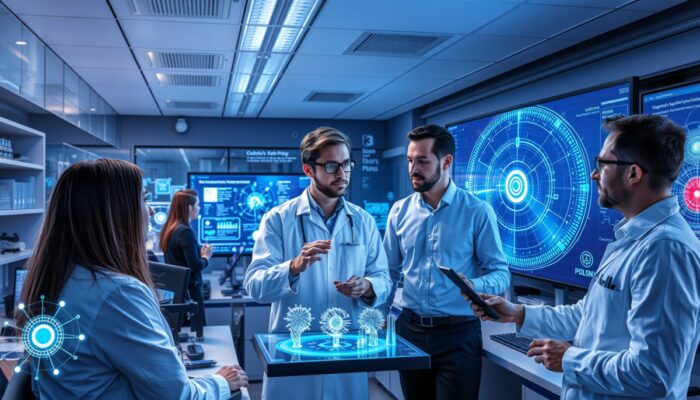 W nowoczesnym laboratorium uniwersyteckim w Polsce: eksperci analizuj? bezpiecze?stwo danych kwantowych na ekranach holograficznych, otoczeni modelami szyfrowania i wspó?pracownikami mi?dzynarodowymi.