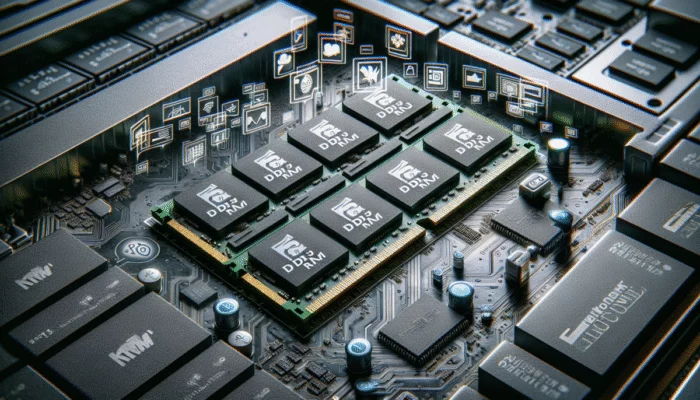 Modu?y pami?ci DDR3 w polskim komputerze, otoczone ikonami oprogramowania, symbolizuj?ce stabilno?? i kompatybilno??.