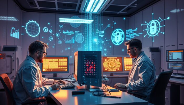 Naukowcy w laboratorium Instytutu Fizyki Teoretycznej w Polsce obs?uguj? ?wiec?cy komputer kwantowy z holograficznymi wy?wietlami zaszyfrowanych danych.